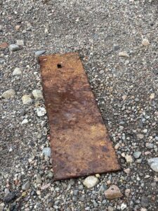 Rusting metal Loch Creran